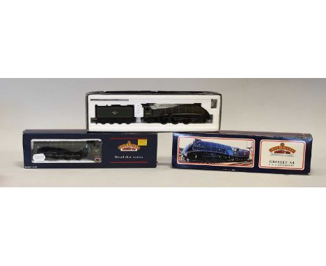 Bachmann OO Gauge Three Pacific Locomotives 32552 North Eastern BR 60147, 31957 Seagull BR 60033 and Dominion of New Zealand 