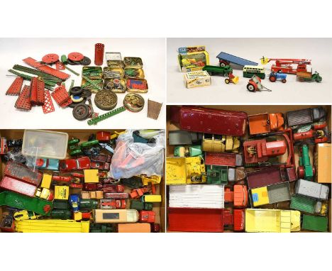 Various Diecast including Dinky BDS articulated lorry, AEC articulated lorry, BR Horse box and various 1950's models; assorte