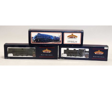 Bachmann OO Gauge Three Locomotives 31954 Sir Nigel Gresley BR 60009, 32156 N Class 2-6-0 BR 31844 and 32551 Aberdonian BR 60