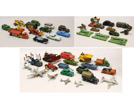 Various Manufacturers A Collection Of 1950's Diecast including Timpo Pickfords lorry and Articulated low loader, assorted Cor