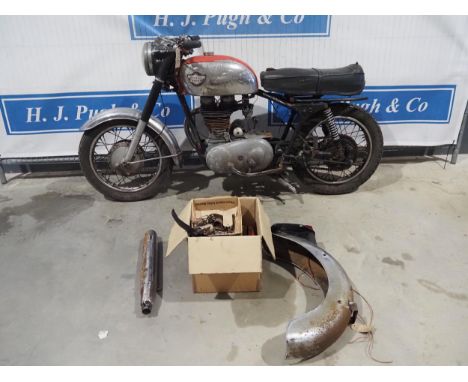 Royal Enfield 350cc Bullet. 1961. 99% Complete and original. Good restoration project. Engine turns over. Reg. VSJ 562. V5 
