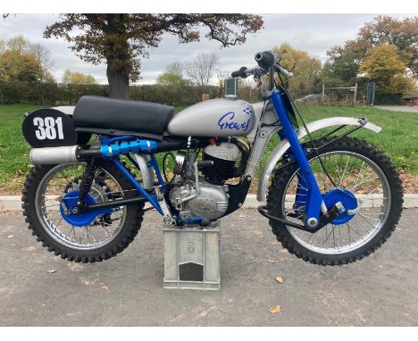 Greeves Hawkstone scrambler. 1950s. Owned by Jim Allen. Out of a private collection and has been stood for many years, was ru
