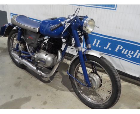 James Captain motorcycle. 1964. 250cc engine, c/w history and instruction book. Reg. YHH 51B. V5 