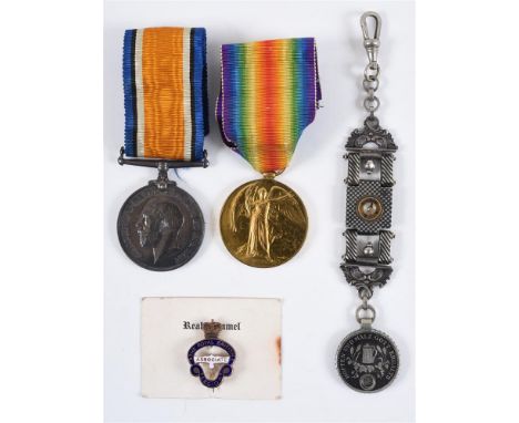 A GREAT WAR PAIR OF MEDALS TO PRIVATE O.W. KEIGHLEY, 4TH LONDON REGIMENT comprising the British War Medal 1914-20 and Victory