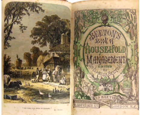[HOUSEHOLD MANAGEMENT & COOKERY] Beeton, Mrs Isabella. The Book of Household Management, first edition, Beeton, London, 1861,