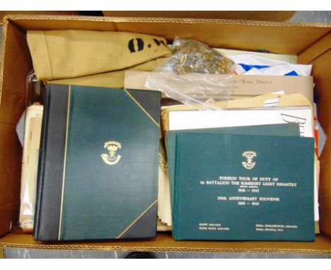 A SOMERSET LIGHT INFANTRY COLLECTION comprising a book, Everett, Sir Henry. The History of the Somerset Light Infantry (Princ