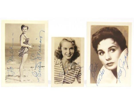 AUTOGRAPHS - A COLLECTION Assorted signed and facsimile signed items, the signed including black and white portrait photograp