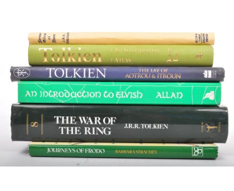 A collection of&nbsp;John Ronald Reuel J. R. R Tolkien (1892 - 1973) books. To include, An Introduction to Elvish, Farmer Gil