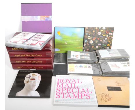 An extensive collection of GB Stamps Year Books by Royal Mail (x 6 volumes) consisting of Royal Mail Special Stamps booklets 