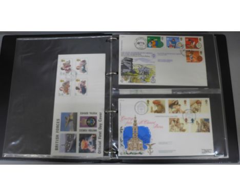 Stamps; an album of BFPO and FPC covers and first day covers in album, includes signed (73 no.) 