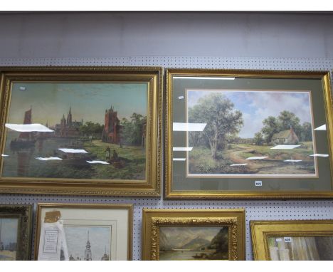 JASON THRELFALL 'Fishing for Minnows', limited edition colour print of 250, signed, 40.5 x 60.5cm. Oilgraph, Continental Coas