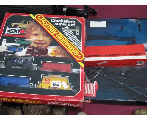 Vintage Train Sets - A Jouef boxed electric circa 1970's set, plus a similar period Hornby clockwork super set.