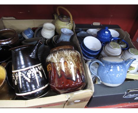 Denby Teapots, Alan Ward Jug, Studio pottery, Worcester, etc:- Two Boxes.