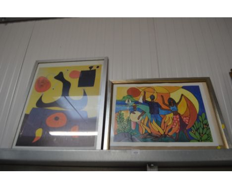 Two modern prints