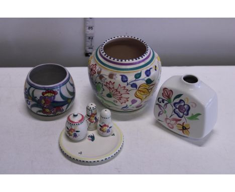 A job lot of vintage Poole pottery ceramics 