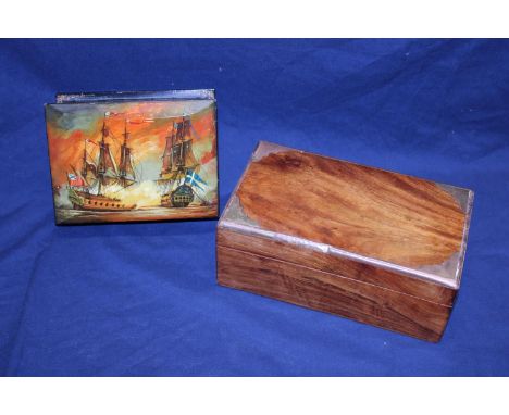 Two vintage wooden boxes 