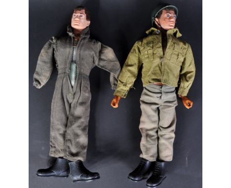 Two original vintage 1970s Palitoy Action Man figures&nbsp; comprising Field Training Exercise Soldier (lacking arms) with Ju
