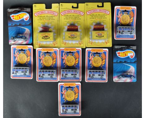 A collection of assorted vintage Mattel Hotwheels and Lesney Matchbox diecast models to include; x2&nbsp; Hot Wheels model No