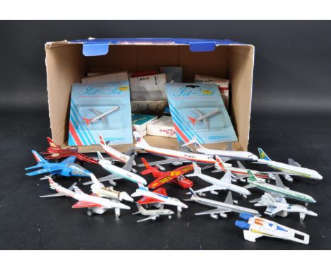 A collection of x20 assorted German Schabak and other diecast model planes, largely of 1/600 scale to include; Air Lingus 737