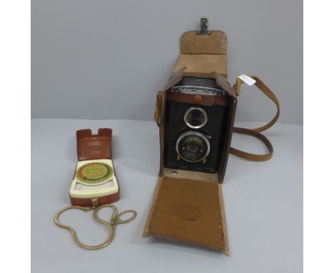 A Voigtlander camera and Zeiss Ikon light meter 