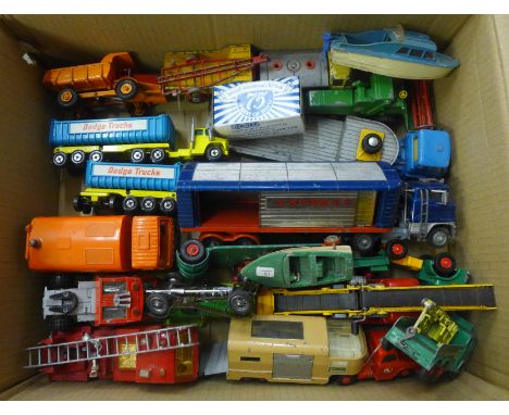 A collection of Corgi and Dinky model vehicles 