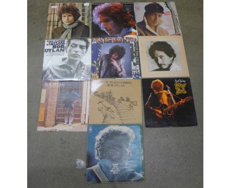 Ten Bob Dylan LP records 