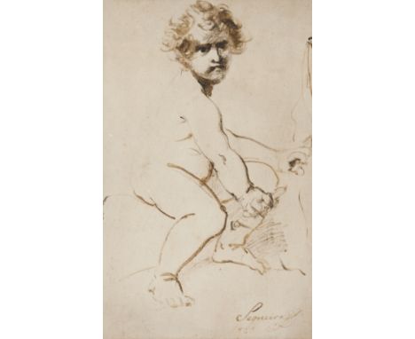 Domingos Sequeira (1768-1837)A portrait of a boySanguine and chalk on paperSigned and dated 182336x22,5 cm