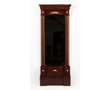 An Empire style mirrorMahoganyWith gilt bronze mountsLate 19th century, early 20th century(minor defects and restorations; wo