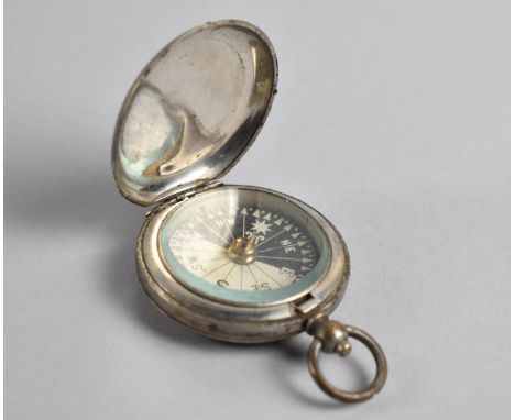 A Military Pocket Compass, Hinged Lid Stamped with Crow's Foot and Dated 1911 by J Hicks, London 