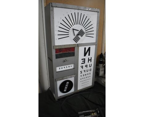 An Opticians Eye Test Chart Wall Light Box 