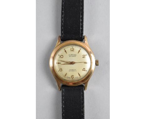 A 1960's Curtiss 25 Jewel Wrist Watch by Bulova Incabloc Automatic Swiss Made Wrist Watch, Working Order 