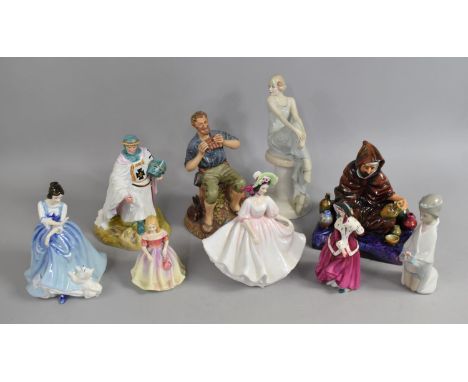 A Collection of Various Ceramic Figures to Comprise Royal Doulton The Potter, Dream Weaver, Renaissance Knight, Royal Doulton