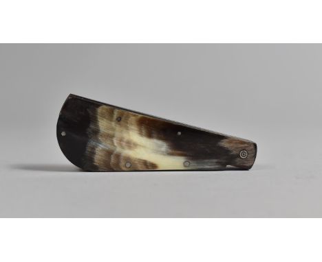 A Victorian Veterinary Bloodletting Fleam by T Newton, Three Blades Stamped Premier and T Newton, Horn Scales 