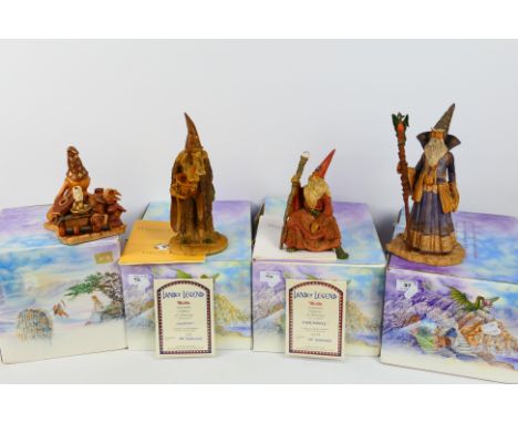Four boxed limited edition Lilliput Lane Land Of Legend fantasy figures designed by Hap Henriksen comprising Repository Of Ma