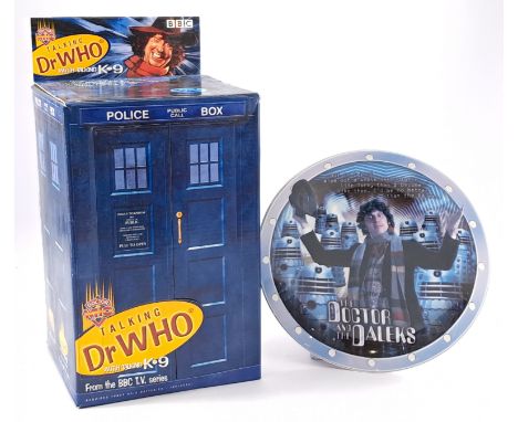 Doctor Who Pair Including: Product Enterprise Talking Dr Who with Talking K-9 figure (Untested) &amp; The Doctor And The Dale