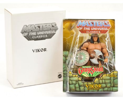 Mattel Masters of the Universe Classics Vikor action figure, within Excellent sealed packaging, with Good Plus outer box. See