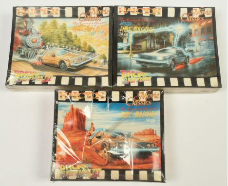 Halcyon Movie Classics Back to the Future 1:24 scale sealed plastic model kits x3, to include Doc Emmett Brown's Time Machine