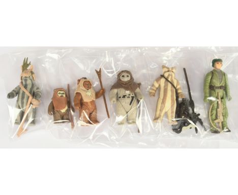 Kenner Star Wars vintage loose 3 3/4" figures x 6, Good to Good Plus, all complete. See photo.&nbsp;