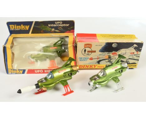 Dinky 351 U.F.O Interceptor x 3, may include possible repaints. Good Plus, some with Fair packaging. See photo.&nbsp;