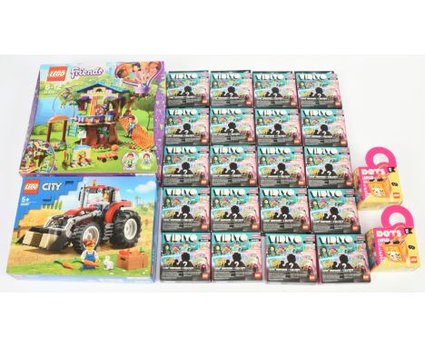 Lego (Sealed) mixed sets x4 and Vidiyo Bandmates Series 7 minifigures x20, sets include City 60287 Tractor, Friends 41335 Mia