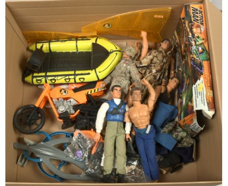 Quantity of Hasbro modern issue Action Man, G.I.Joe &amp; similar, to include 12" figures, vehicles and accessories, Fair to 