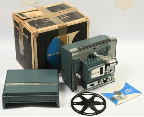 Bell Powell Super 8mm Movie Projector Model 482XZ. Condition fair to fair plus. Projector was plugged into power -lights, mot