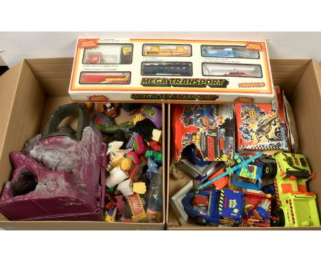 Quantity of Incomplete playsets &amp; fast food premiums, to include Mattel Masters of the Universe Snake Mountain, Bluebird 