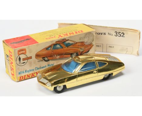 Dinky 352 UFO Ed Straker's Car Gold, Good Plus, within Good packaging. See photo.&nbsp;