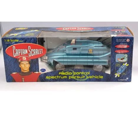 Captain Scarlet Radio Control Spectrum Pursuit Vehicle 1:18 Scale RC Boxed &amp; Appears To Be Sealed; Within Good To Good Pl