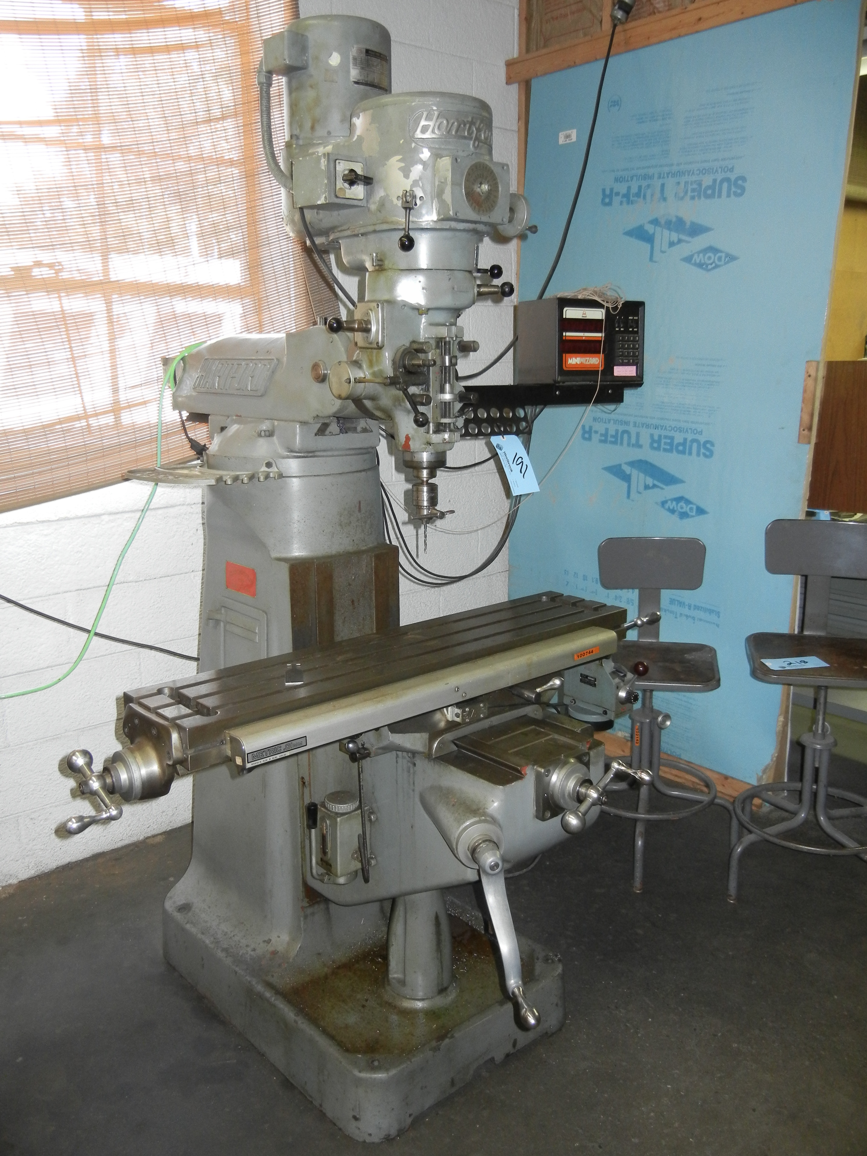 Hartford Milling Machine with Anilam 2Axis Digital Readout, XAxis