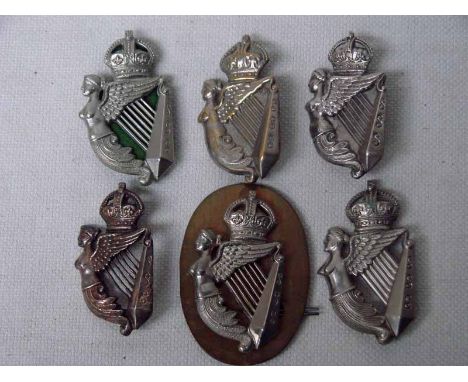 Selection of six Senior NCO's Silver Sleeve Badges - 5th Royal Irish Lancers or 8th Kings Royal Irish Hussars.  Three die sta