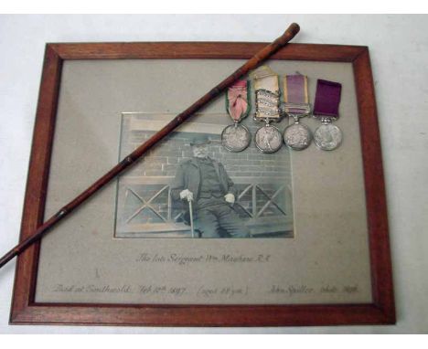 Interesting Group Crimea Medals, China Medal and LS and GC (William Mayhew Royal Artillery), consisting of Crimea Medal with 