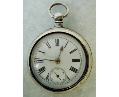 A mid 19th century silver pair cased pocket watch by Scott and Son Kendal, fusee movement 53503, 4cm white enamel dial with R