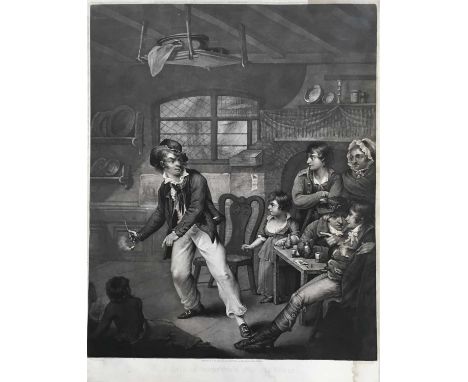 C Turner (after Turner), mezzotint 'A Sailor Relating his Victories', published and sold 1803 by Edward Orme, 59 New Bond Str